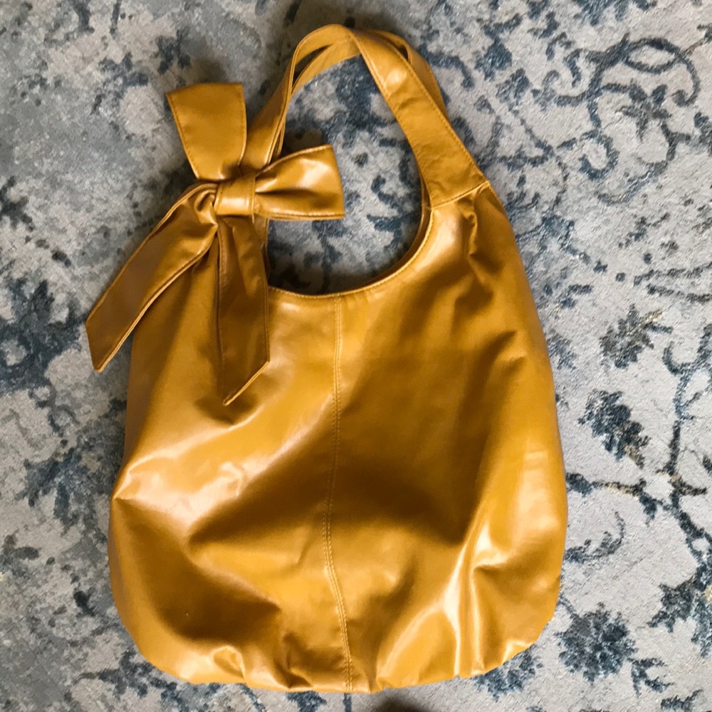 Mustard Yellow Bow purse